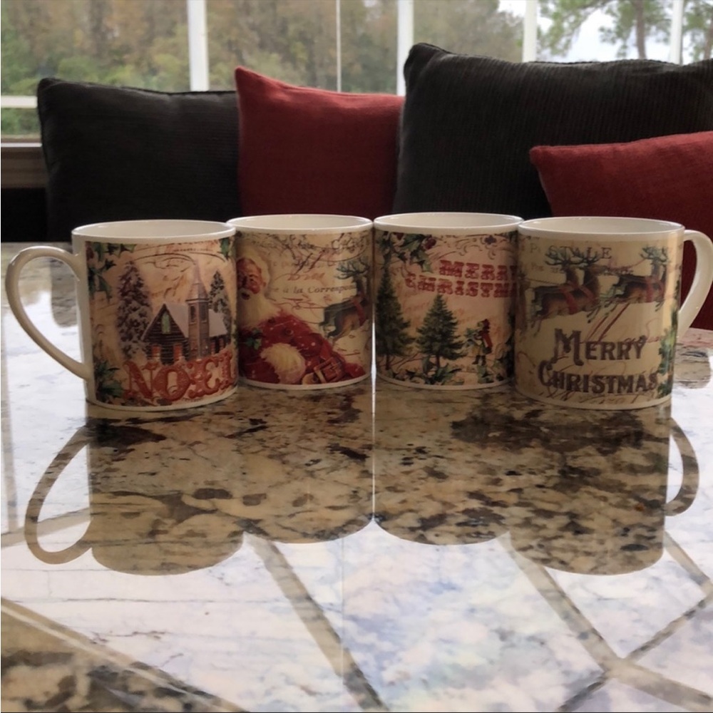 M&S China tea/coffee mugs set of 4